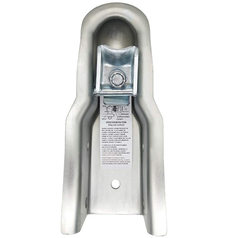 NBJINGYI 2"" Trailer Coupler with 3"" Channel - 5000 lb Capacity  Fits Boat Trailers & Utility Trailers Easy Bolt-On Installation - Image 5